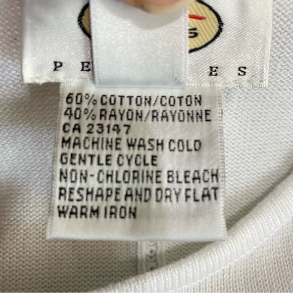 Talbots Sleeveless White  Ribbed Tank Sweater - Picture 6 of 6